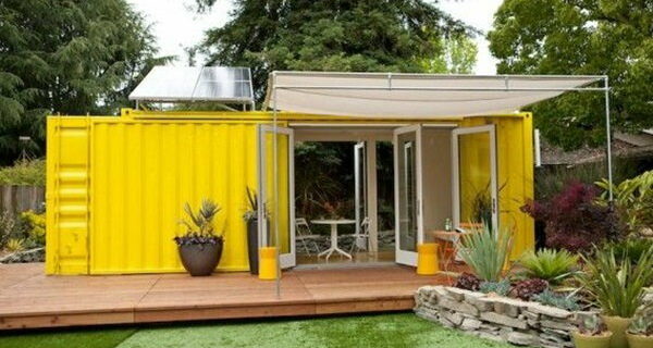 container house with a beautiful view
